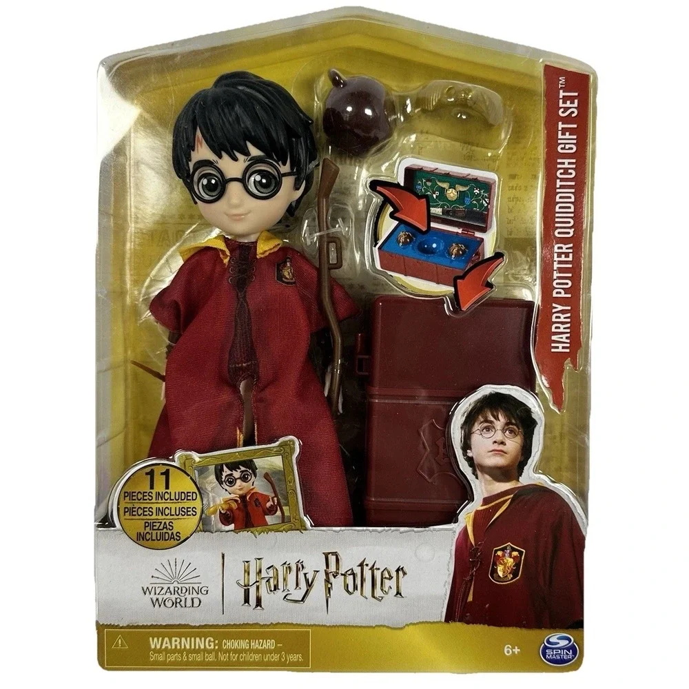 Harry Potter Quidditch Gift Set 11 Pc Figure Spin Master New Box Wear